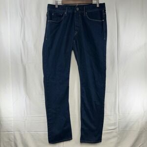 Tiffosi Brody Jeans Mens 36x34 Dark‎ Blue Straight Leg Button Fly Denim
